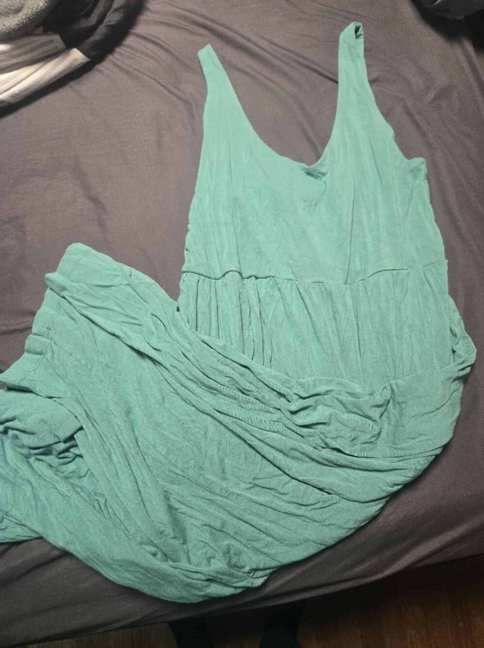 a new day Teal Green Pleated Women's Dress